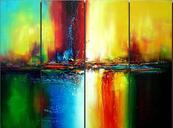 Dafen Oil Painting on canvas abstract -set044